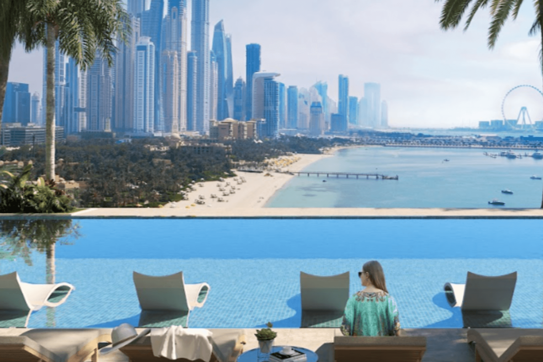 PALM BEACH TOWERS 2 | 1-КОМНАТНАЯ КВАРТИРА | ВИД НА ГОРОД