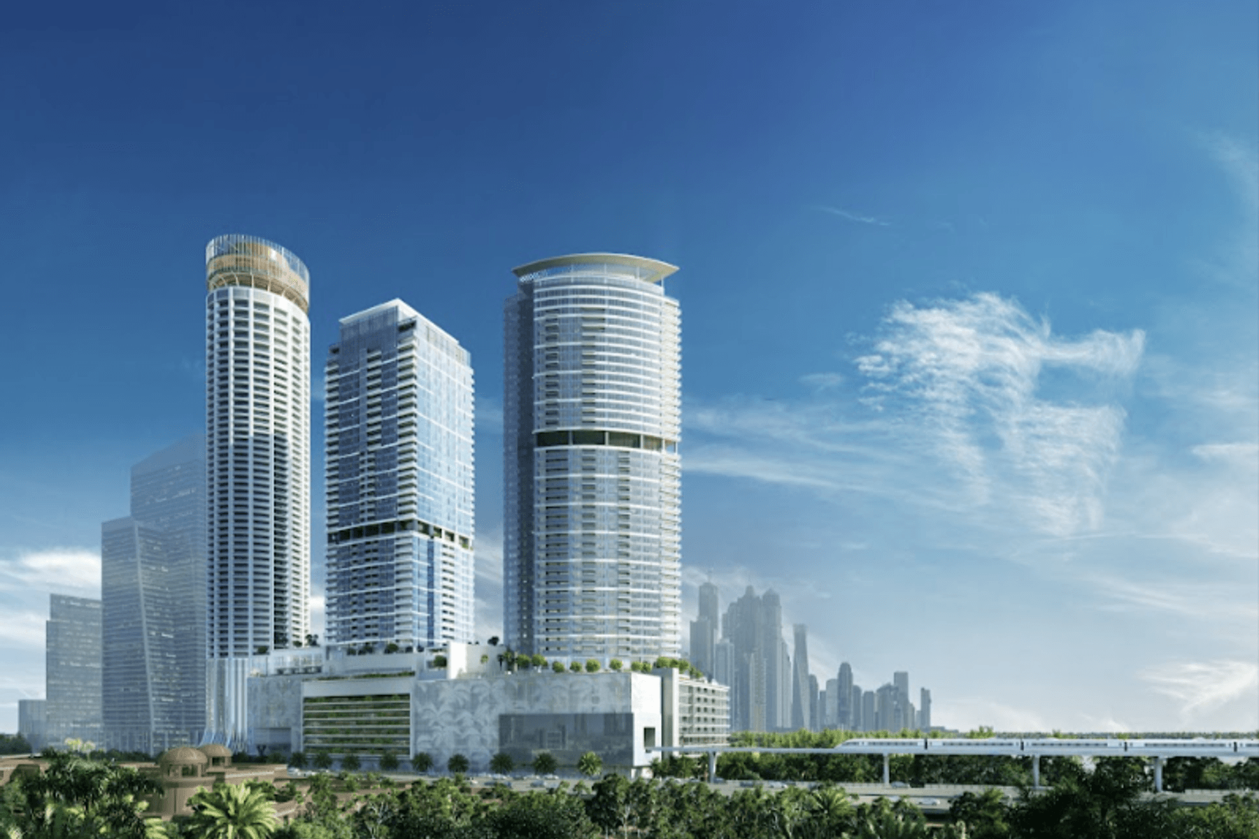 PALM BEACH TOWERS 2 | 1-КОМНАТНАЯ КВАРТИРА | ВИД НА ГОРОД