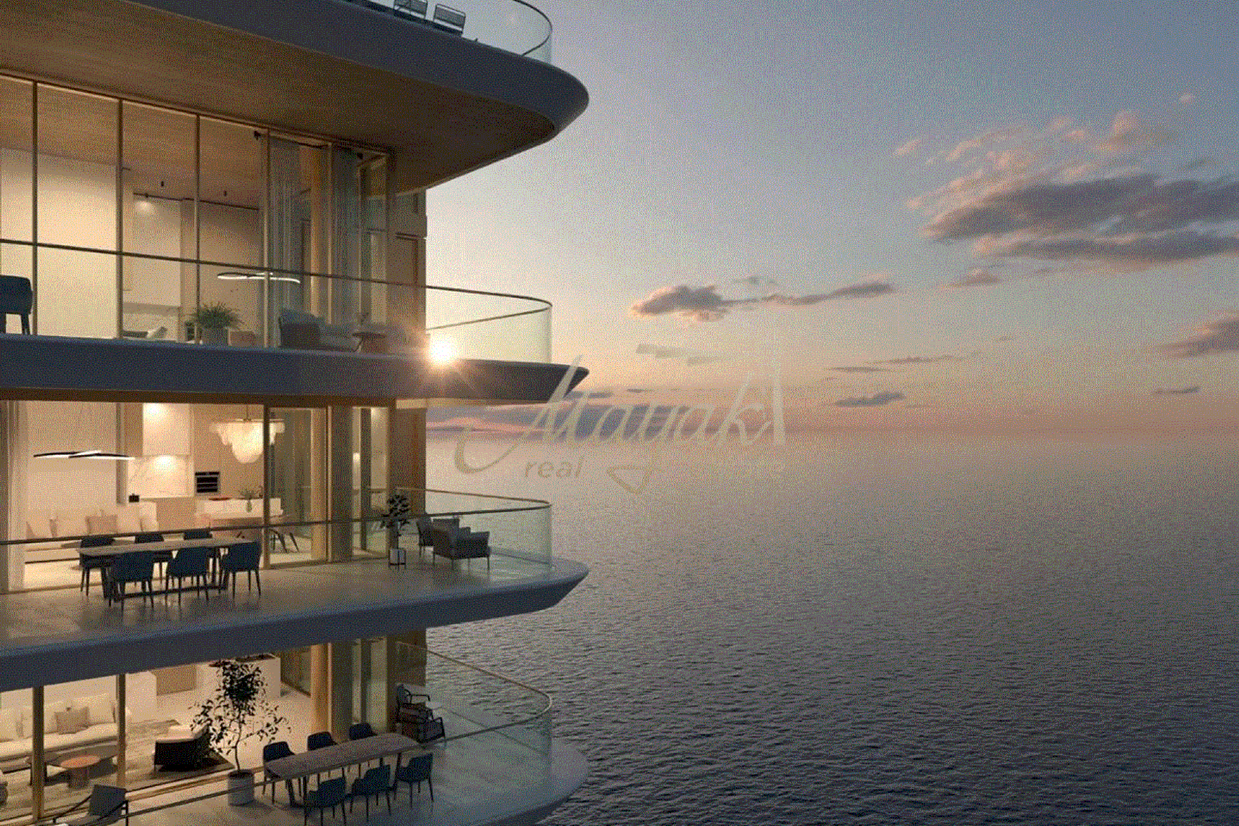 УГЛОВАЯ l ПОЛНЫЙ ВИД НА МОРЕ И ЗАКАТ l СРЕДНИЙ ЭТАЖ