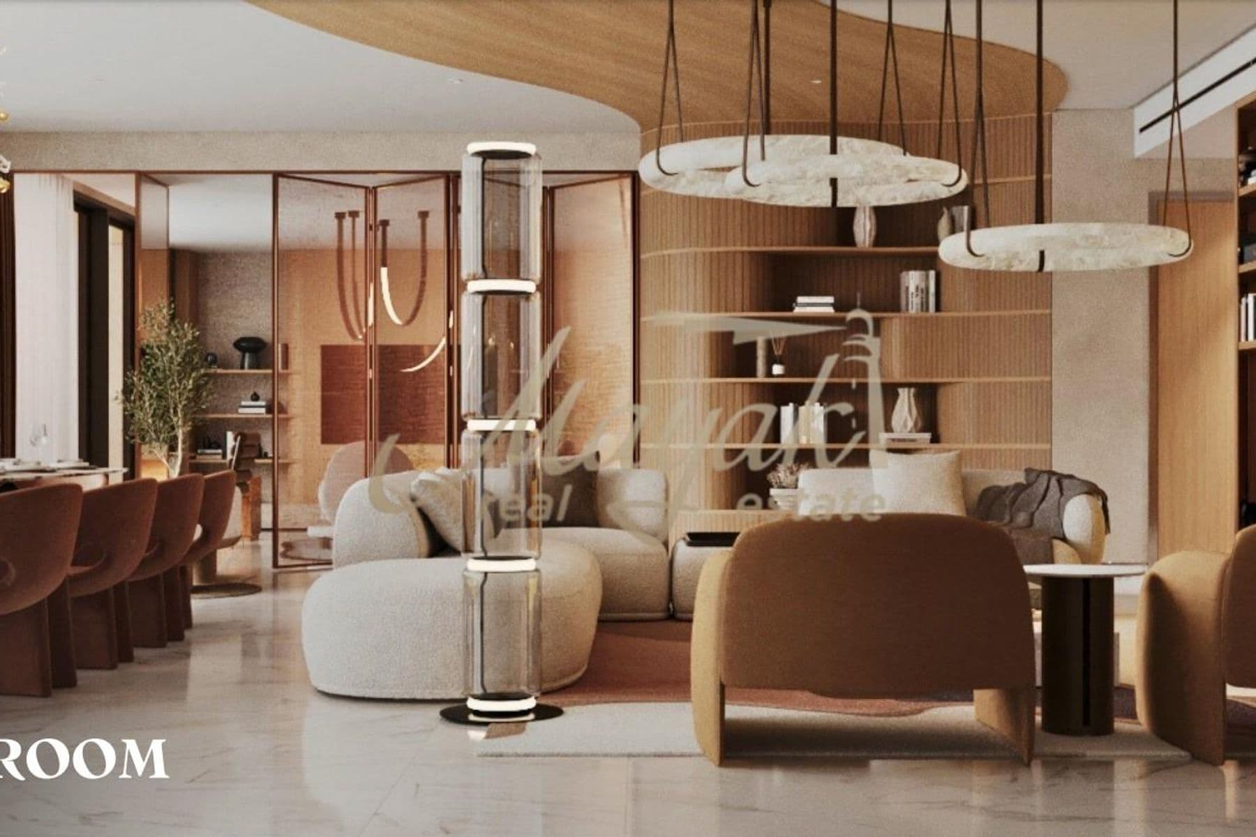 Потрясающая, полностью меблированная 4-комнатная квартира с двойным видом, уникальным дизайном и высококачественными материалами.