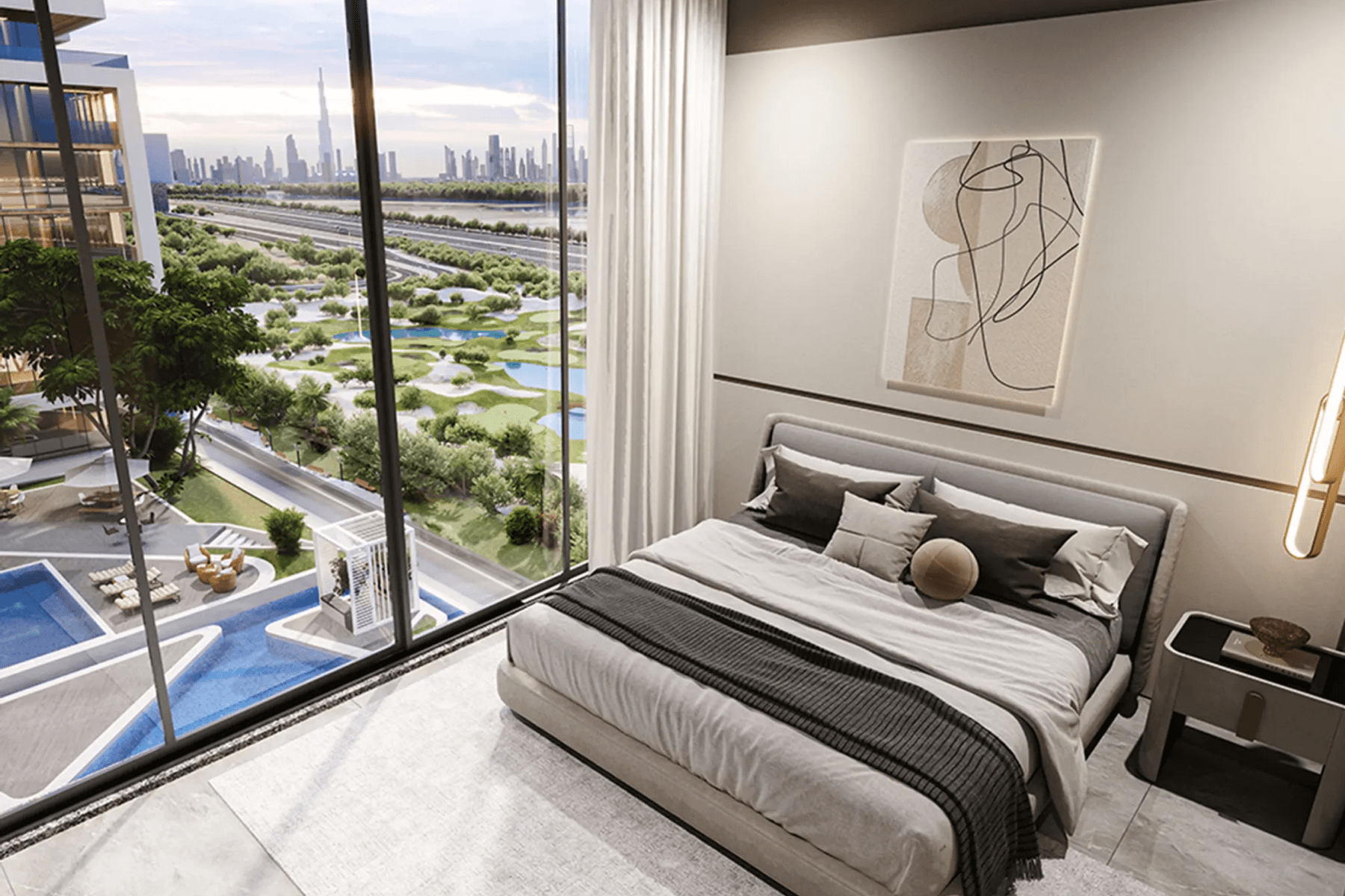 SOBHA ONE | РОСКОШНАЯ КВАРТИРА | ВИД НА BURJ KHALIFA
