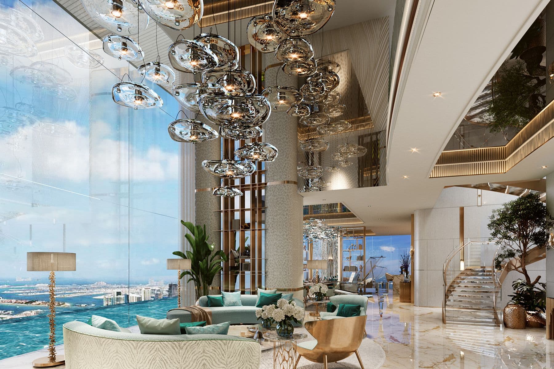 Роскошная фирменная квартира с 1 спальней на продажу в Damac Bay Tower C