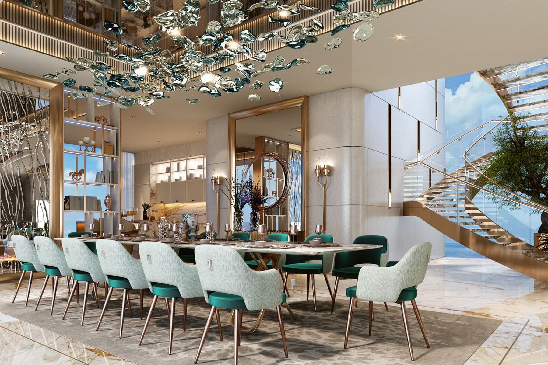 Роскошная фирменная квартира с 1 спальней на продажу в Damac Bay Tower C