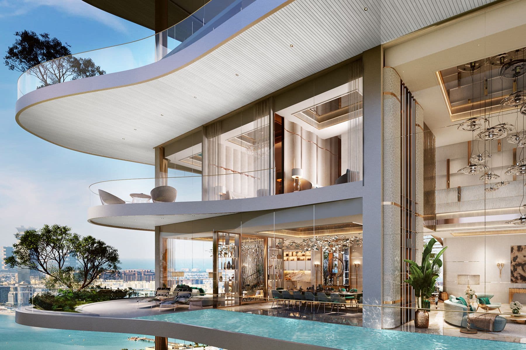 Роскошная фирменная квартира с 1 спальней на продажу в Damac Bay Tower C