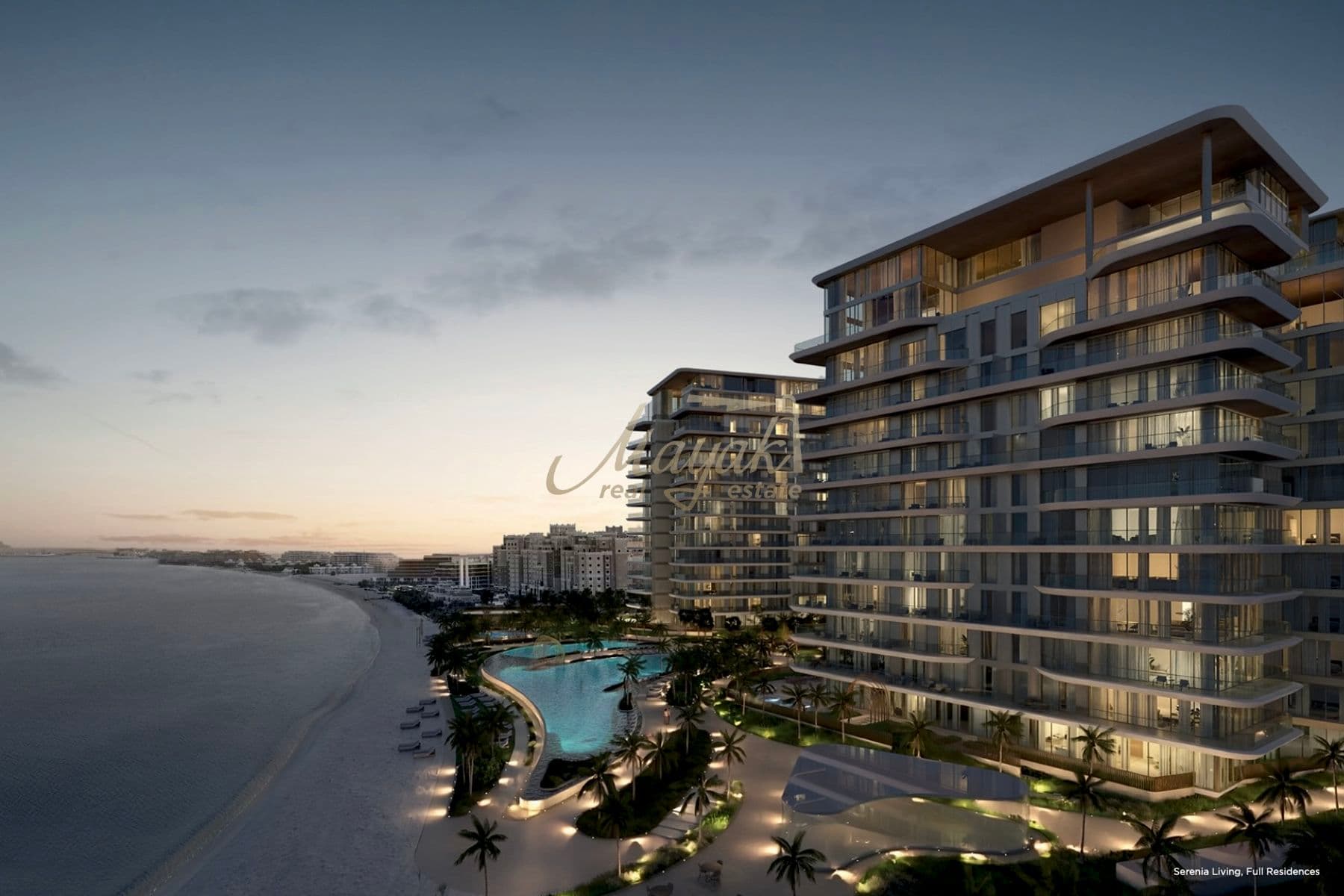 Трехкомнатная квартира | Вид на Палм-Джумейра |