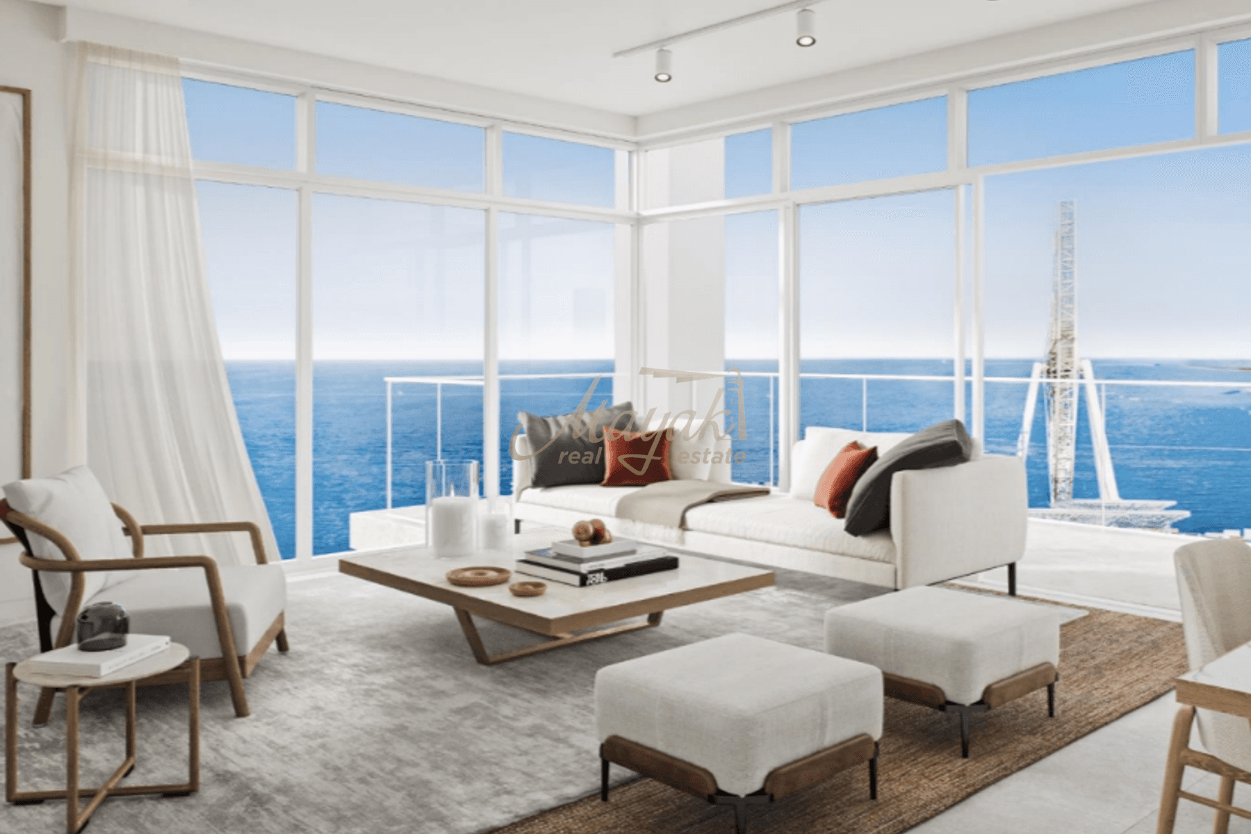 Современные апартаменты на набережной в здании 2 Bluewaters Bay