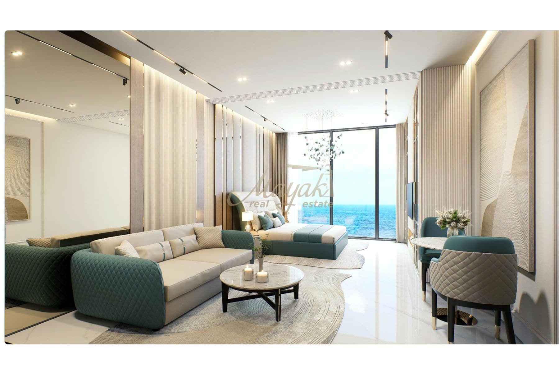 Роскошная студия на берегу | Maritime City | Вид на горизонт