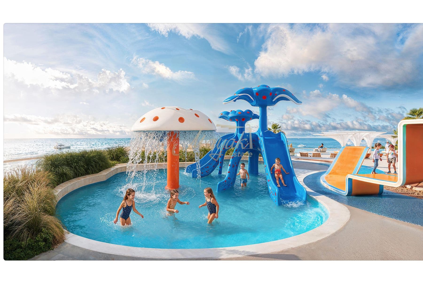 Стильная 1-комнатная квартира | Вид на горизонт и море | Maritime City