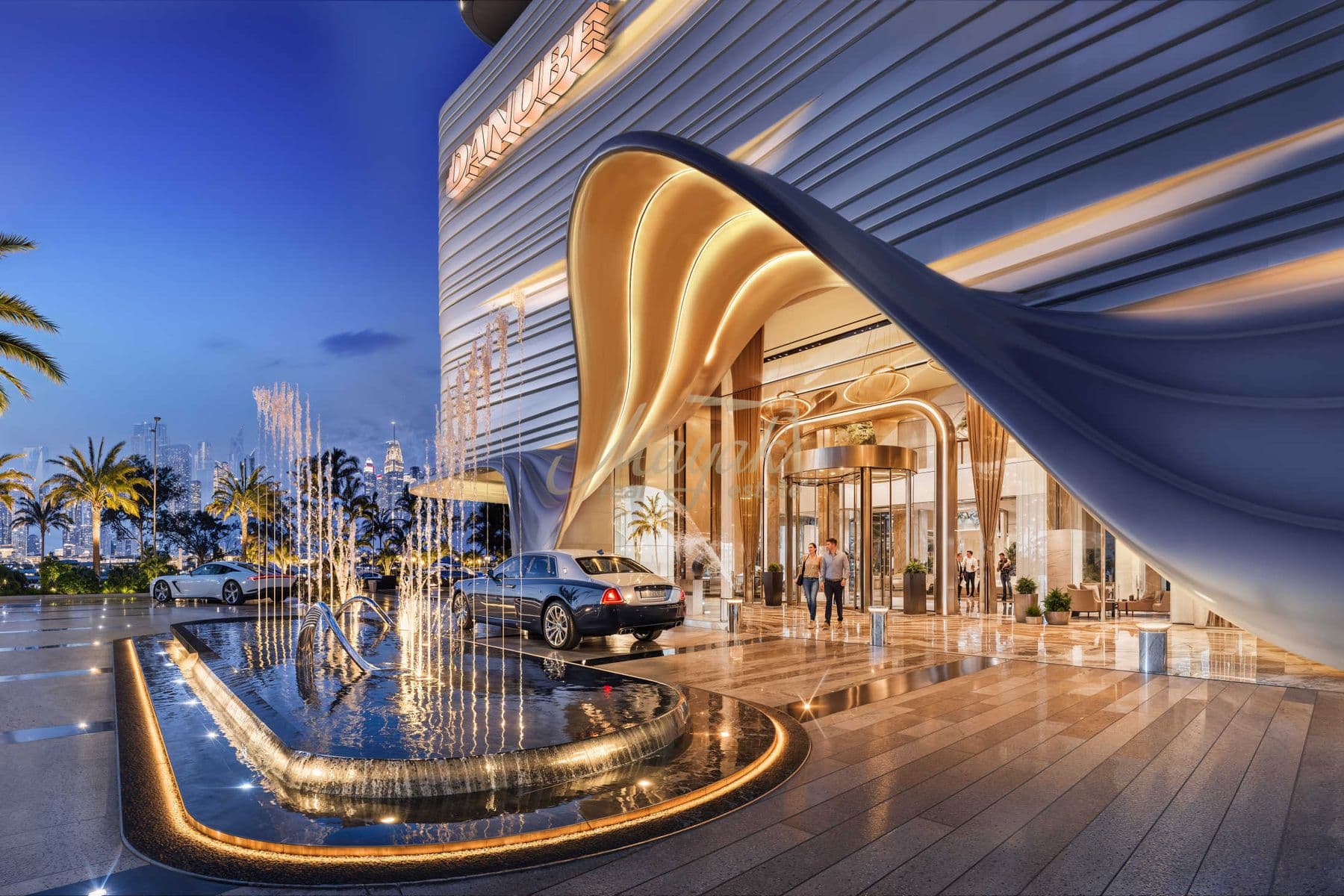 Стильная 1-комнатная квартира | Вид на горизонт и море | Maritime City