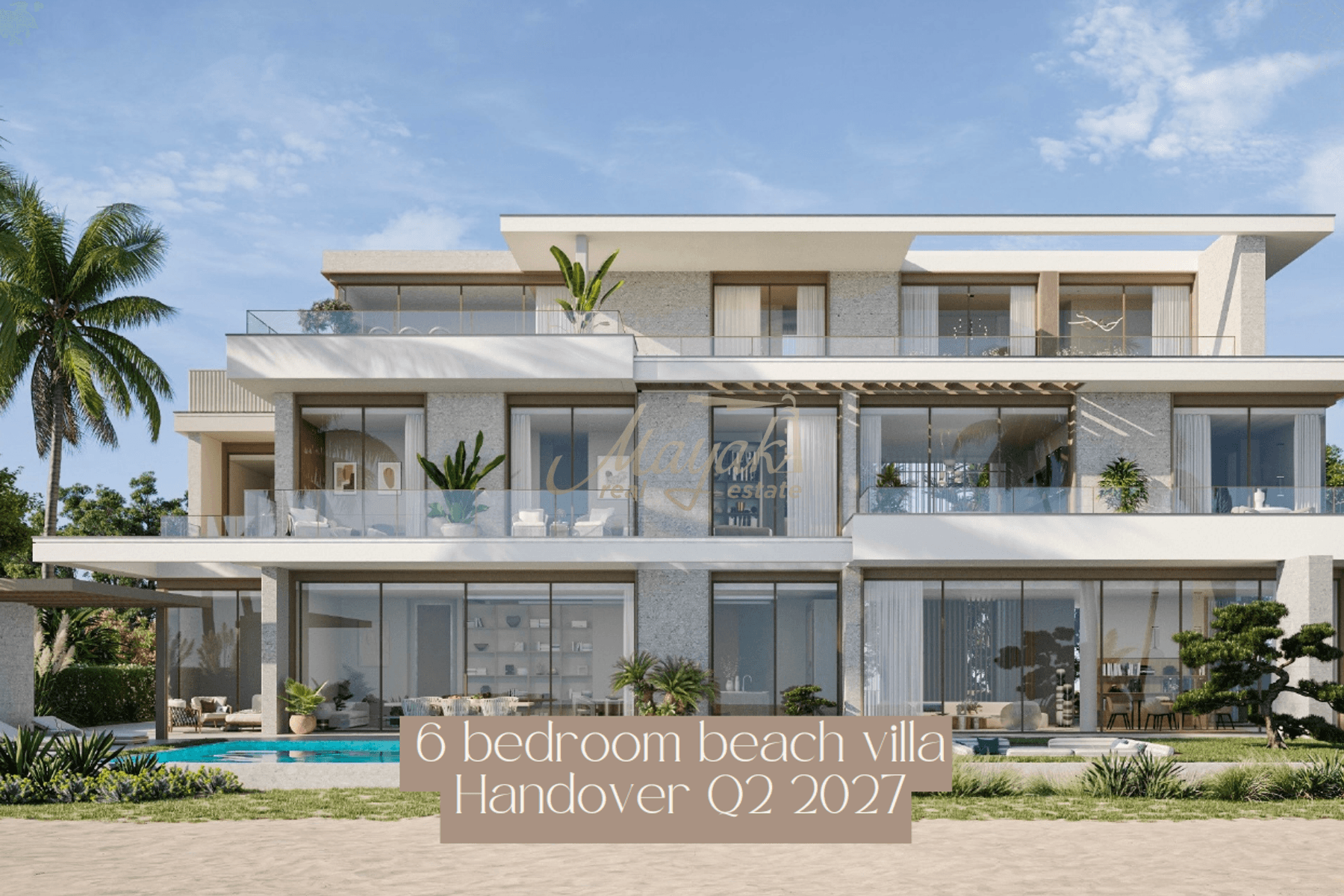 Beachfront Villa I Dubai Island I 6 bedrooms