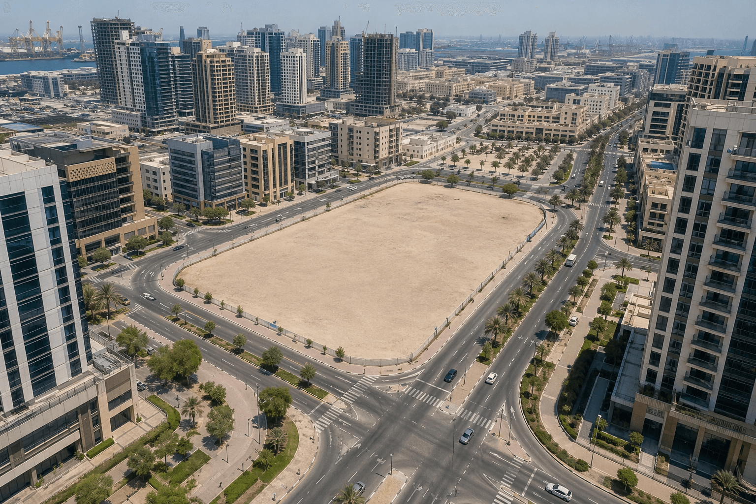 Первоклассный участок под многофункциональную застройку | Центр города Джебель-Али | G+5P+21