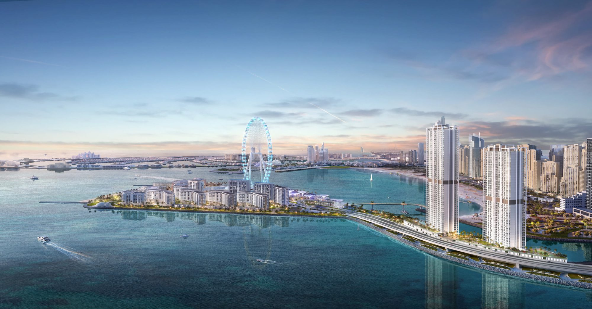 Обзор района Bluewaters Island (Остров Блю-Вотерс) в Дубае